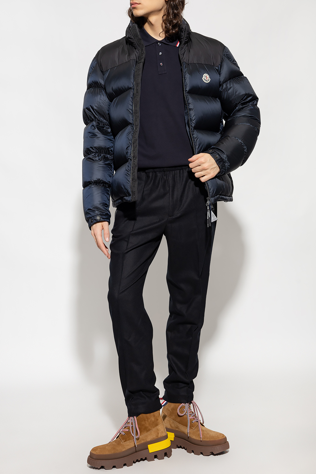 Navy blue 'Peuplier' down jacket Moncler - GenesinlifeShops Spain